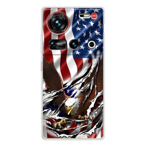 Чехол Флаг USA для ZTE Nubia Z70 Ultra – Флаг USA