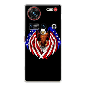 Чехол Флаг USA для ZTE Nubia Z70 Ultra – Крылья США