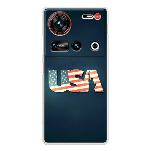 Чехол Флаг USA для ZTE Nubia Z70 Ultra – USA