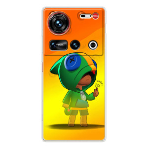 Чохол Бравл Старс для ZTE Nubia Z70 Ultra – LEON в кофті