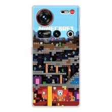 Чехол Майнкрафт на ZTE Nubia Z70 Ultra (AlphaPrint) Minecraft – фон Minecraft