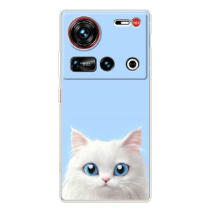 Чехол на тематику: Коты для ZTE Nubia Z70 Ultra – Белый кот
