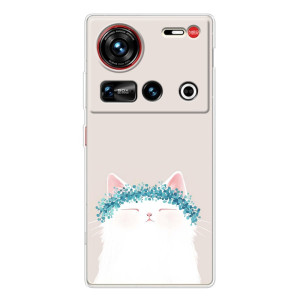 Чехол на тематику: Коты для ZTE Nubia Z70 Ultra – Белый котик