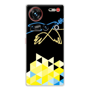 Чехол на ZTE Nubia Z70 Ultra Украинский дизайн – Мир для Украины