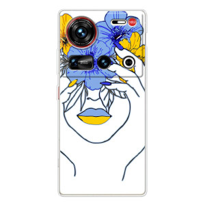 Чехол на ZTE Nubia Z70 Ultra Украинский дизайн – Украинка на всю голову