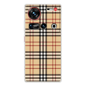 Чехол с Брендами одежды на ЗТЕ Нюбия Z70 ультра – Burberry стиль