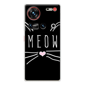 Бампер с изображением Котиков для ЗТЕ Нюбия Z70 ультра – КОТИК MEOW