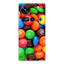 Чохол з зображенням смачної їжі для ZTE Nubia Z70 Ultra (Різнокольорові M&M'S)