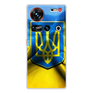 Чохол з картинкою (Патріотичний ГЕРБ) на ZTE Nubia Z70 Ultra – Герб і Прапор України