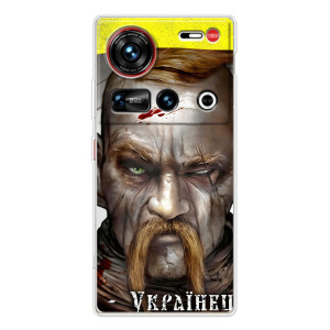 Чохол з картинкою (Патріотичний КОЗАК) на ZTE Nubia Z70 Ultra – Одноокий КОЗАК