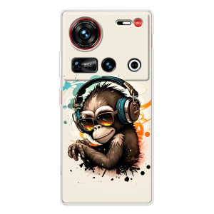 Чехол с Обезьянами ZTE Nubia Z70 Ultra - (AlphaPrint)