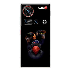 Чехол с Обезьянами ZTE Nubia Z70 Ultra - (AlphaPrint)