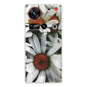 Чехол с ромашками на ZTE Nubia Z70 Ultra – Цветы Ромашки