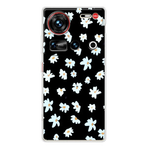 Чехол с ромашками на ZTE Nubia Z70 Ultra – Маленькие ромашки