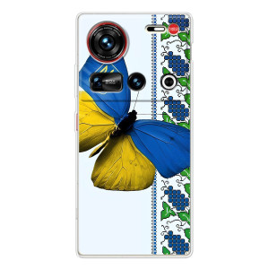 Чохол з Українською символікою на <td>ZTE Новіа Z70 Ultra </td> – Метелик