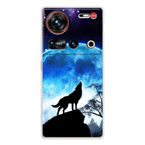 Чохол з Вовком на ZTE Nubia Z70 Ultra – Виє на місяць