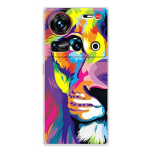 Чехол со Львом для ZTE Nubia Z70 Ultra (VPrint) (Яркий Лев)