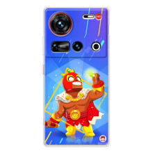 Чохол (ТПУ) з Героями Бравл Старс на ZTE Nubia Z70 Ultra