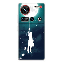 Чохол (ТПУ) з планетами на ZTE Nubia Z70 Ultra (To The moon)