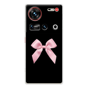 Чехол банты для ZTE Nubia Z70 Ultra – Бант на черном