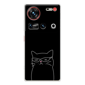 Чохол з малюнком кіт на ZTE Nubia Z70 Ultra