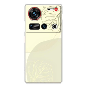 Чохол квітковий дизайн для ZTE Nubia Z70 Ultra – Зелений фон