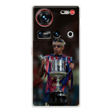 Чехол с футболистом Ламин Ямаль ZTE Nubia Z70 Ultra – Ямал с кубком