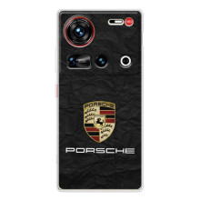 Чохол з авто Порше для ZTE Nubia Z70 Ultra – Лого Порше