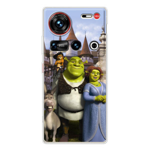 Чехол с мультфильмом Шрек на ZTE Nubia Z70 Ultra