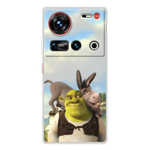 Чехол с мультфильмом Шрек на ZTE Nubia Z70 Ultra