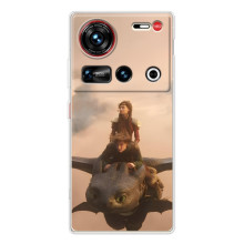 Чехол как приручить дракона на ZTE Nubia Z70 Ultra (Фильм дракон)