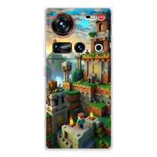 Чохол з картинками Майнкрафт для 

t𝙕 TEE Нuбіа Ž70 Yлтра – Місто Майнкрафт