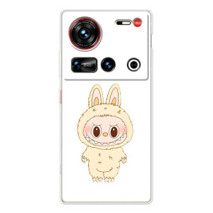 Чехол с принтом Лабубу для ZTE Nubia Z70 Ultra – Бежевый Лабубу