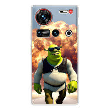 Друкований чохол з принтом Шрек для ZTE Nubia Z70 Ultra – Стильний Шрек