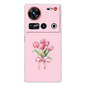 Чехол с розовым рисунком для ZTE Nubia Z70 Ultra
