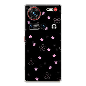 Чехол с розовым рисунком для ZTE Nubia Z70 Ultra