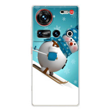 Чохол з зимовим принтом для <td>ZTE Новіа Z70 Ultra </td> – Лижник