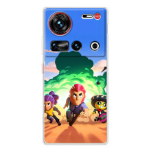 Силиконовый Чехол на ZTE Nubia Z70 Ultra с картинкой Brawl Stars (Бравел Старс)