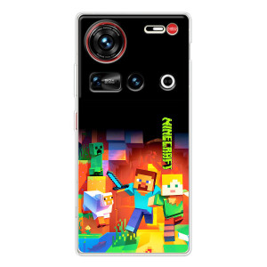 Чохли для ZTE Nubia Z70 Ultra (Персонажі МайнКрафт) (Герой Майнкрафт)