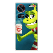 Різдвяні Чохли для ZTE Nubia Z70 Ultra (VPrint) (Зелений Грінч)