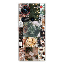 Різдвяні, Святкові Чохли для спорт Нубів З70 Ультра (Різдвяний колаж)