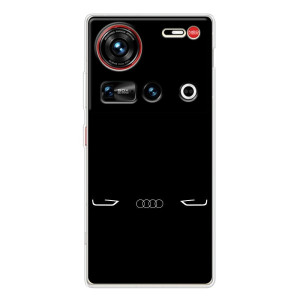 Силиконовый бампер с картинкой машины на ZTE Nubia Z70 Ultra – Силует Audi