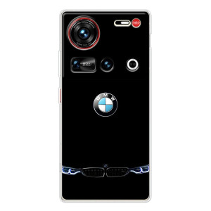 Силиконовый бампер с картинкой машины на ZTE Nubia Z70 Ultra – Черный BMW