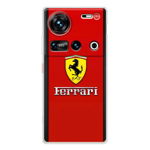 Силиконовый бампер с картинкой машины на ZTE Nubia Z70 Ultra – Ferrari Logo