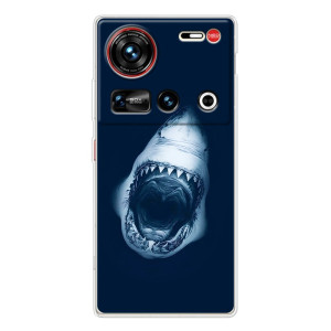 Силиконовый бампер с картинкой животных для ZTE Nubia Z70 Ultra – Пасть Акулы