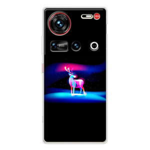 Силиконовый бампер с картинкой животных для ZTE Nubia Z70 Ultra – Яркий олень