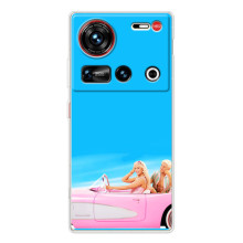 Силіконовый Чохол Барбі фільм на ZTE Nubia Z70 Ultra (Барбі і Кен)