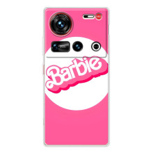 Силіконовый Чохол Барбі фільм на ZTE Nubia Z70 Ultra (Лого Барбі)