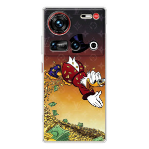 Силиконовый чехол для ZTE Nubia Z70 Ultra – Скрудж Луи Виттон
