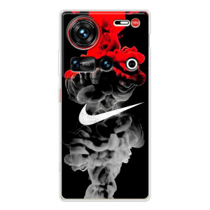 Силіконовый Чохол на ZTE Nubia Z70 Ultra з картинкою НАЙК – Nike дим